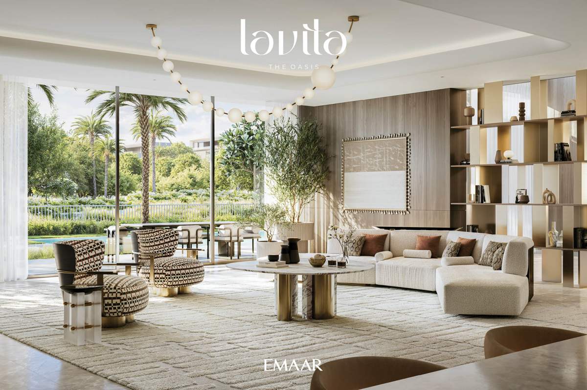 Lavita living room opening onto the garden